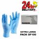 NIT-L Medical Grade Blue Powder Free Nitrile Examination Gloves Pack of 100