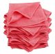 10 x Micro Fibre Cloths Large Super Soft Washable Red Duster Car Home Work