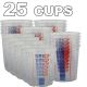 Premium Polypropylene 2240ml Clear Paint Mixing Cups Graduations