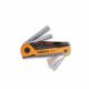 Beta Tools 7x Offset Chrome Plated Hexagon Key Wrenhces With Plastic Support