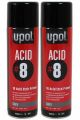 U-Pol Acid 8 1K Etch Primer 450ml x2 Aerosol Paint Fast Drying Aluminium U-Pol