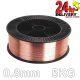 Mild Steel MIG Wire 0.8mm 5kg Spool Precision Layer Wound Copper Coated