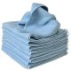10 x Micro Fibre Cloths Large Super Soft Washable Blue Duster Car Home Work