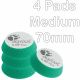 Rupes Bigfoot iBird Nano 50/70mm Green Medium Polishing Foam Pads Pack of 4