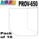 DeVilbiss 10 Pack Official Tear-Off Visor Protectors for PROV-650 Air Fed Masks