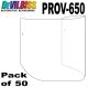 DeVilbiss 50 Pack Official Tear-Off Visor Protectors for PROV-650 Air Fed Masks