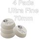 Rupes Bigfoot iBird Nano 50/70mm White Ultra Fine Polishing Foam Pads Pack of 4