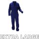 Warrior 0118B2 Navy XLarge Spray Painter's Paint Overalls Action Back Styling