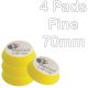 Rupes Bigfoot iBird Nano 50/70mm Yellow Fine Polishing Foam Pads Pack of 4
