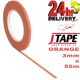 JTape ORANGE Fine Line Masking tape Detailing Heat Resistant 150�C 3mm 55m Long
