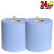 Jumbo Blue Poly Wiping Rolls Pack Of 2 1000 Sheets Each Roll Tear Off