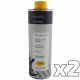 2x Indasa 1 litre Amber Car Cavity Wax Protection Waxoyl Rust Prevention