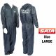 Genuine Sata 143255 Large [L] Grey Paint Overalls Elasticated Wrists/Ankles
