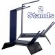 2 x Gravity Feed Spray Paint Gun Holder/Stand For Work Bench/Table Top/Station