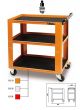 Beta Tools C51 Orange 3-Level Garage Workshop Parts & Tool Trolley Cabinet