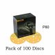 MIRKA GOLD GRIP 150MM 6'' 15 HOLE DA SANDING DISCS PACK OF 100 - P80