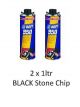 HB Body Underbody Stone Chip Protector BLACK 2 x 1 Ltr