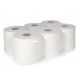 6 Pack Large Jumbo White Wipe Centre Feed Paper Rolls