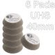 Rupes Bigfoot iBird Nano 30/40mm Grey UHS Polishing Foam Pads Pack of 6