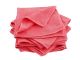 5 x Micro Fibre Cloths Large Super Soft Washable Red Duster Car Home Work