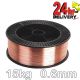 Mild Steel MIG Wire 0.6mm 15kg Spool Precision Layer Wound Copper Coated