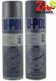 U-Pol Power Can 500ml Grey Primer + Alloy Silver UPol Spray Aerosol Paint 2 Pack