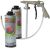 2 x Car Body Schutz + Gun - Black Underseal + Underbody Coating Gun Texture 3M