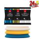 3 x VELCRO POLISHING FOAM 150/180 - Coarse Fine Ultra